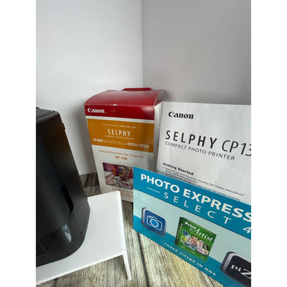 Canon Selphy CP1300 Wireless Compact Photo Printer With Paper & Cartridge