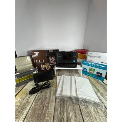 Canon Selphy CP1300 Wireless Compact Photo Printer With Paper & Cartridge