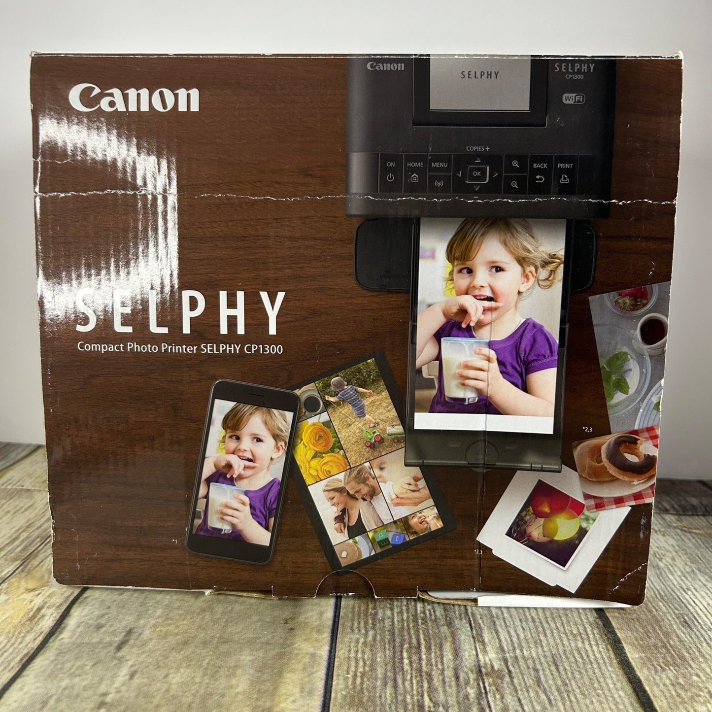 Canon Selphy CP1300 Wireless Compact Photo Printer With Paper & Cartridge