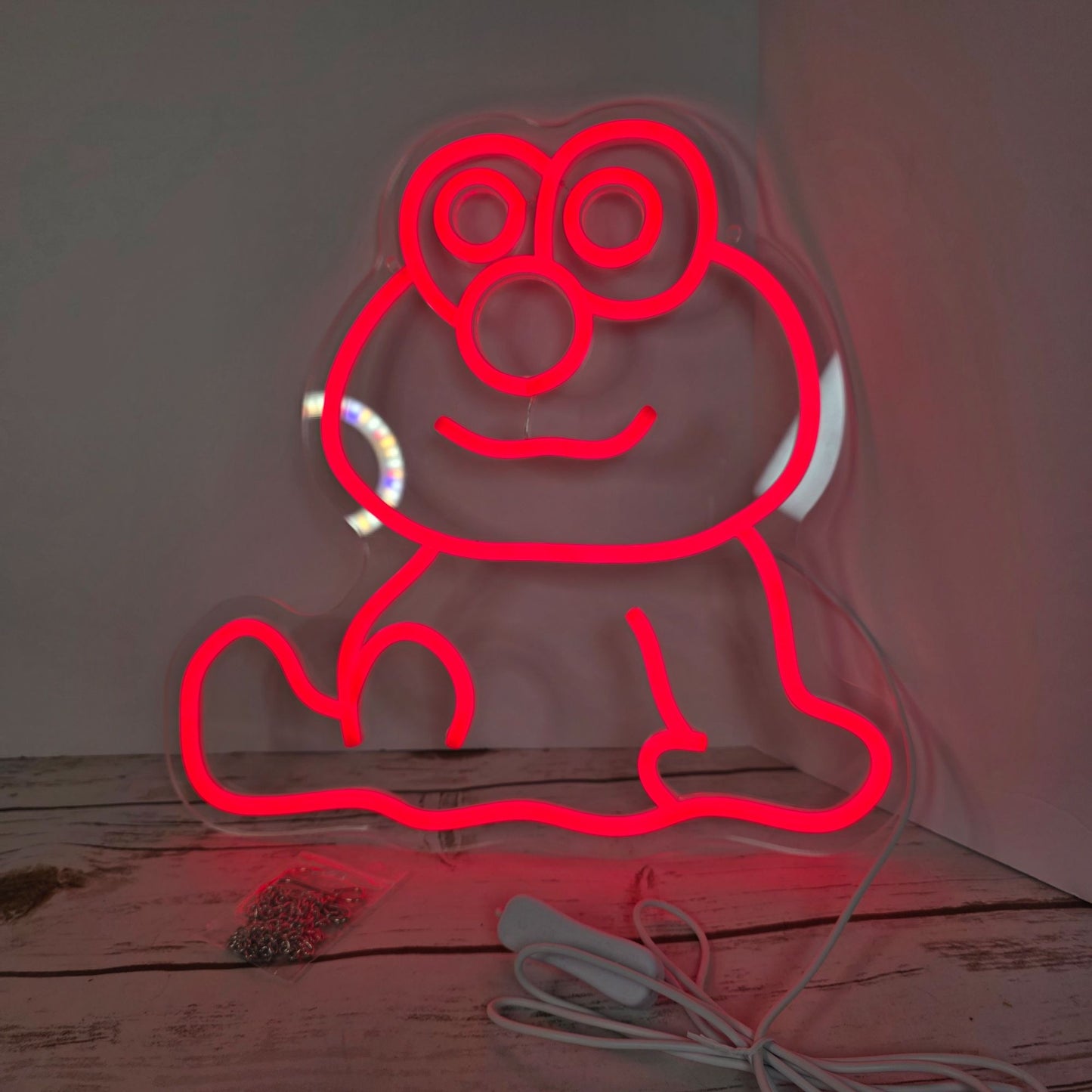 Neon LED Wall Light Red Elmo Cartoon Usb-Powered