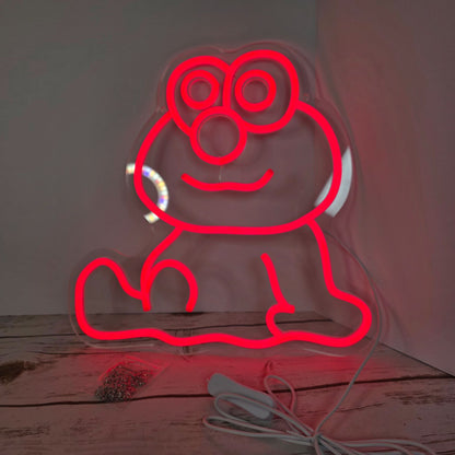 Neon LED Wall Light Red Elmo Cartoon Usb-Powered