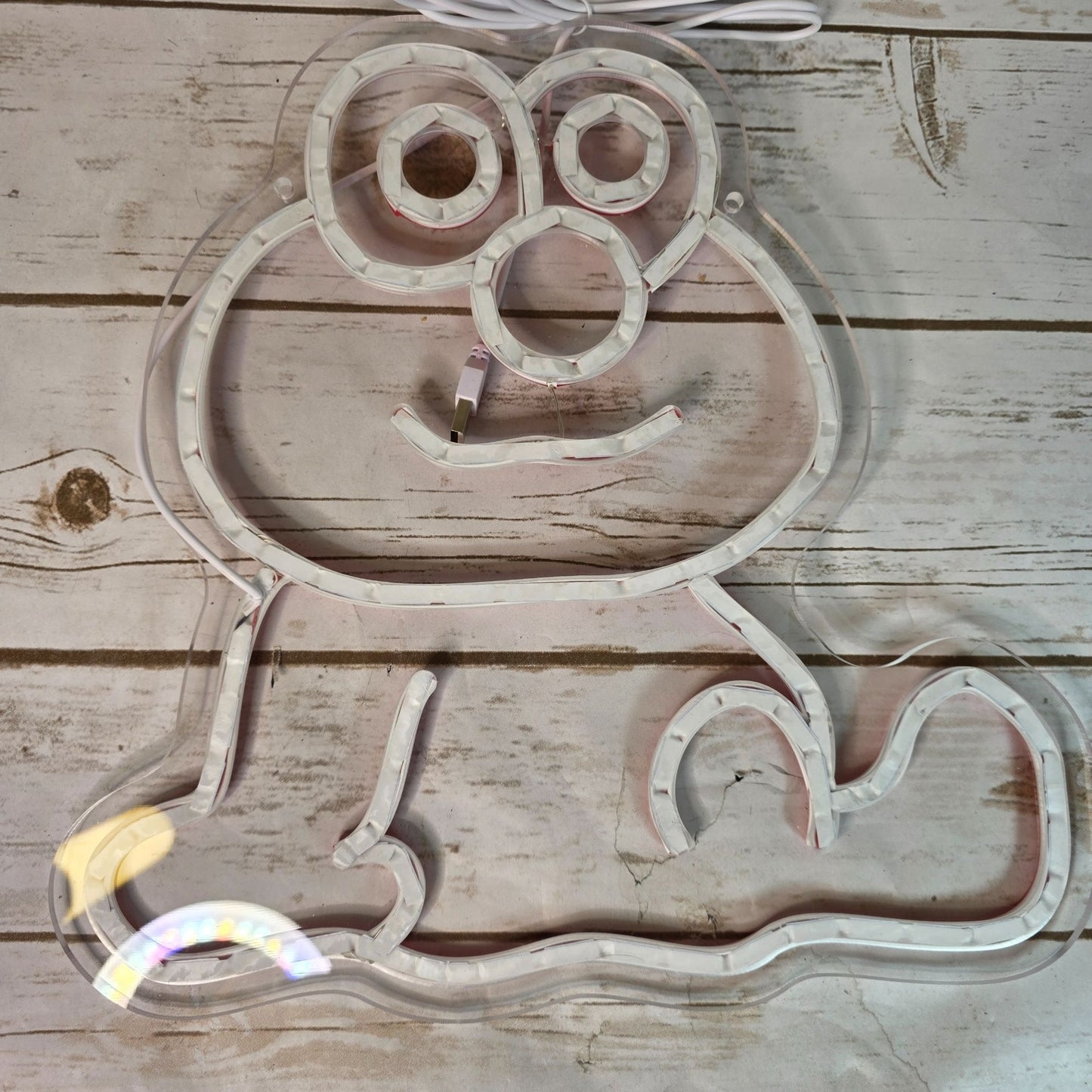 Neon LED Wall Light Red Elmo Cartoon Usb-Powered