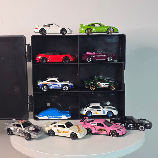 Hot Wheels Porsche Custom 12 Pack With Display Case