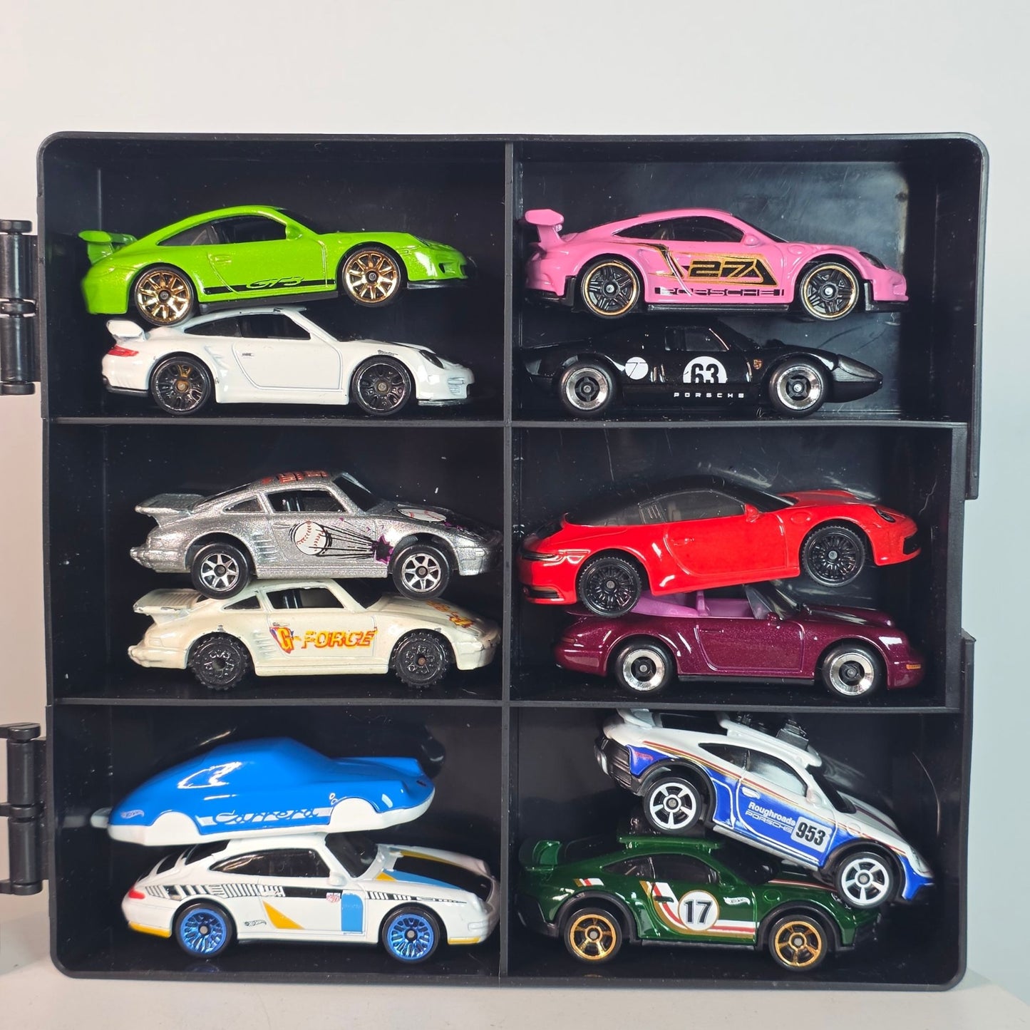Hot Wheels Porsche Custom 12 Pack With Display Case