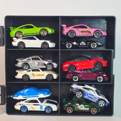 Hot Wheels Porsche Custom 12 Pack With Display Case