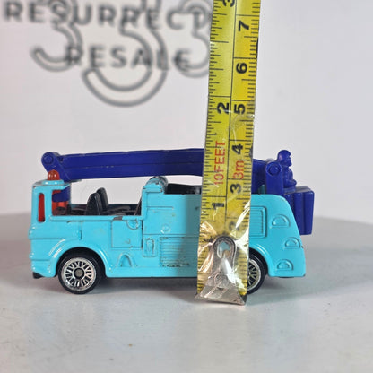 Vintage 2002 McD Matchbox Snorkel Fire Truck Blue Happy Meal