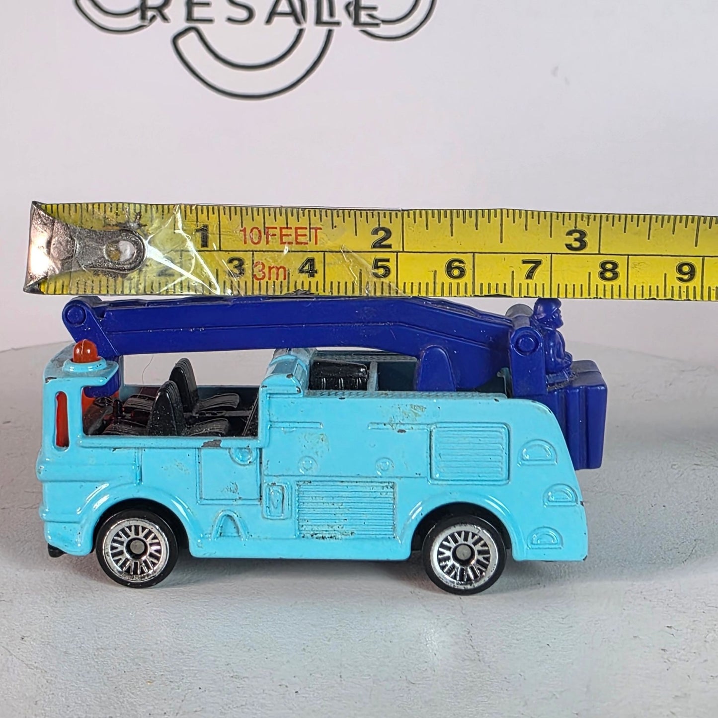 Vintage 2002 McD Matchbox Snorkel Fire Truck Blue Happy Meal
