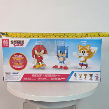 Sonic The Hedgehog Digital Figures Pack Classic Sonic Knuckles Tails By Jakks Pacific
