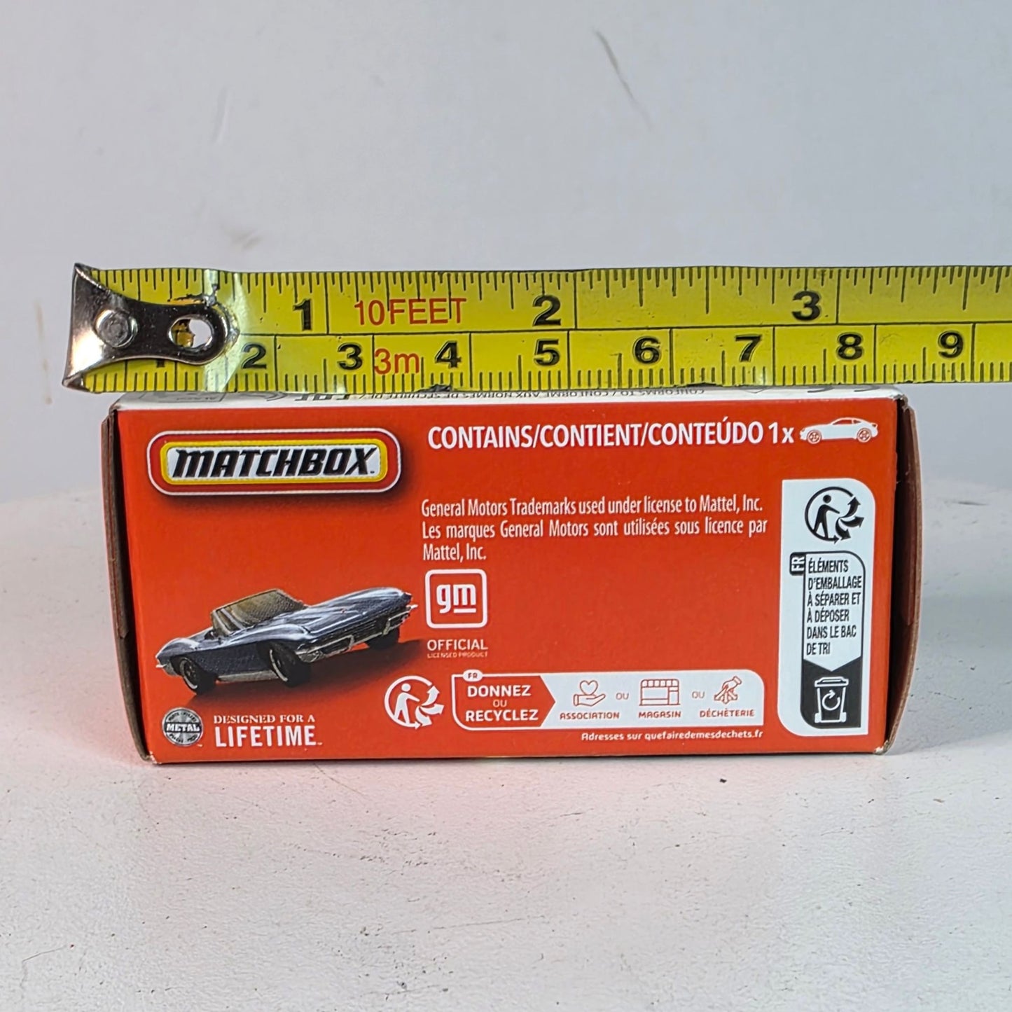 Matchbox 1963 Chevrolet Corvette Convertible Power Grab
