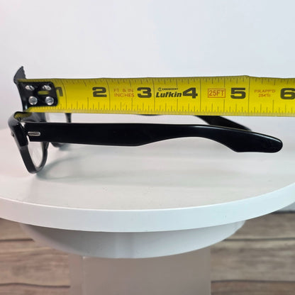 Swank 1960s Vintage Sunglasses With Case Black Frame 44-19 Made In Italy