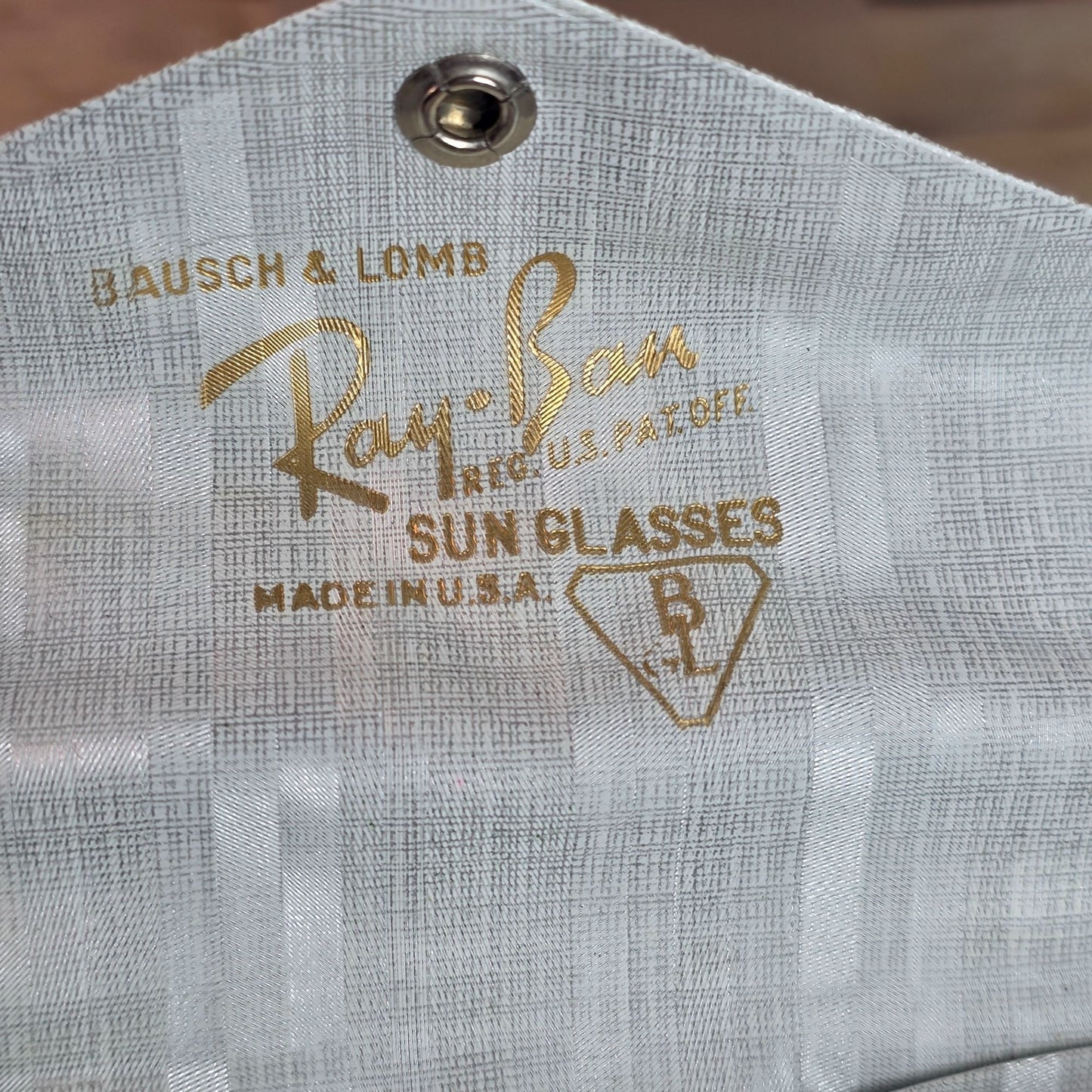 Swank 1960s Vintage Sunglasses With Case Black Frame 44-19 Made In Italy