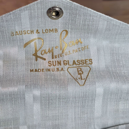 Swank 1960s Vintage Sunglasses With Case Black Frame 44-19 Made In Italy