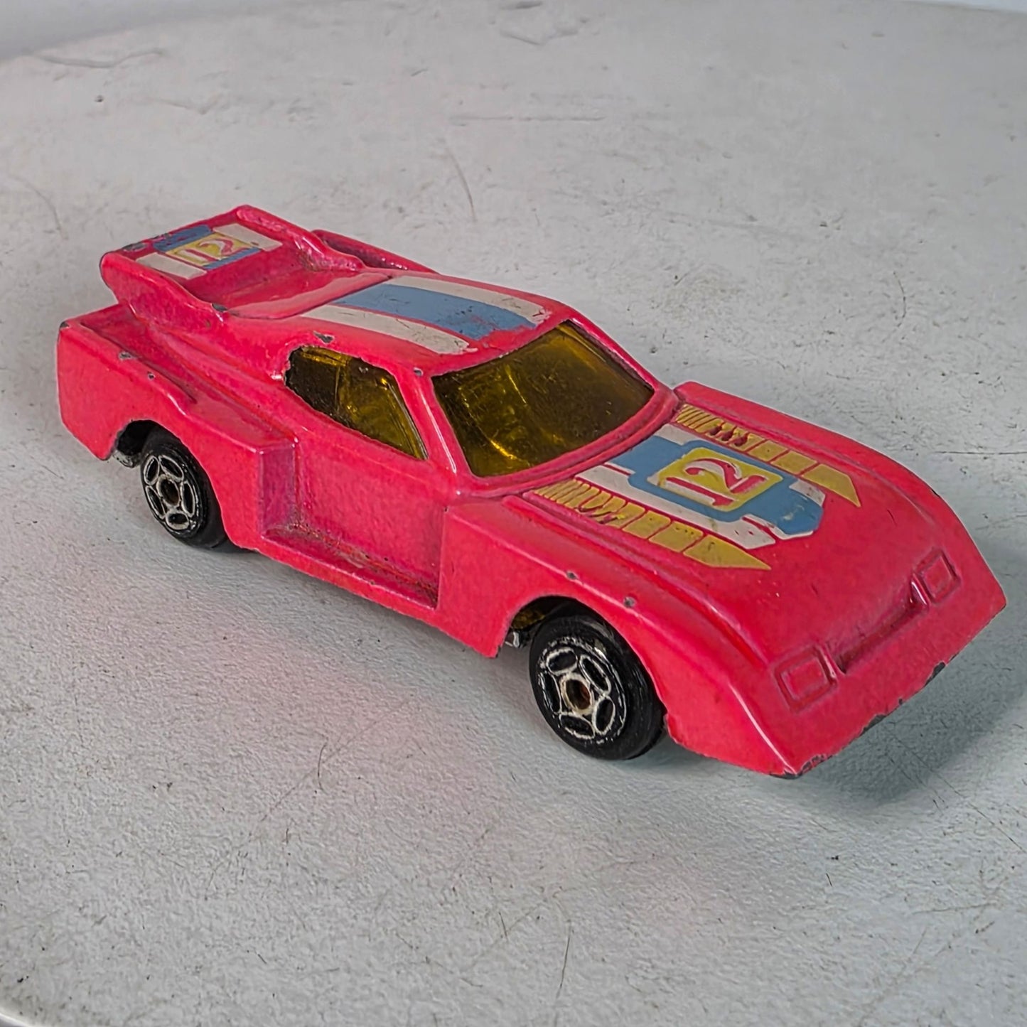 Vintage Summer Marz Karz Toyota Celica LB Turbo GR-5 S8001 Die-Cast Model Red #12 Racing Decals 1:64 Scale