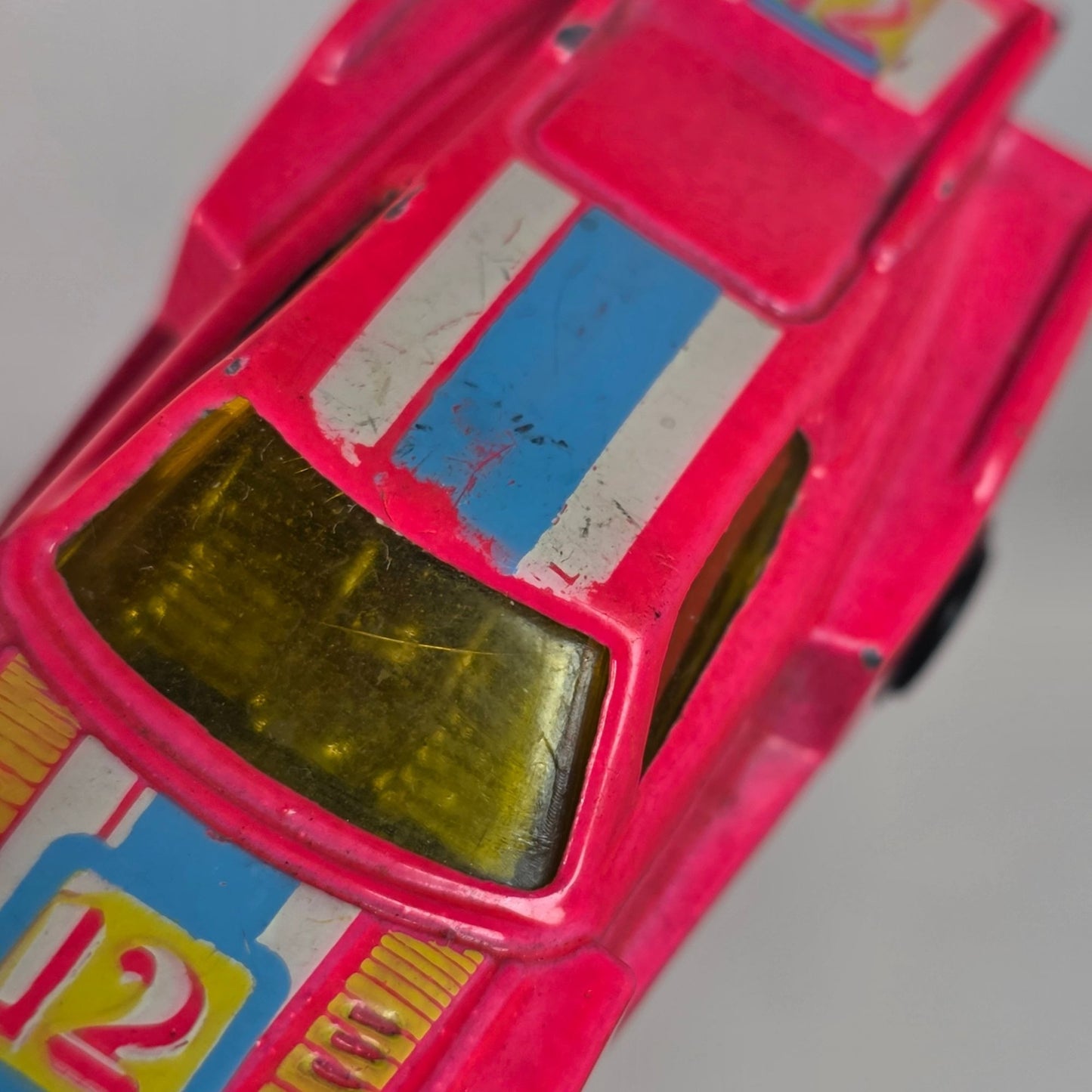 Vintage Summer Marz Karz Toyota Celica LB Turbo GR-5 S8001 Die-Cast Model Red #12 Racing Decals 1:64 Scale