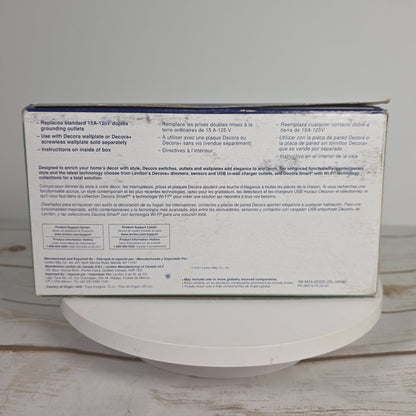 Leviton Decora 15A-125V Duplex Outlets 10 Pack White Indoor Use Made In USA