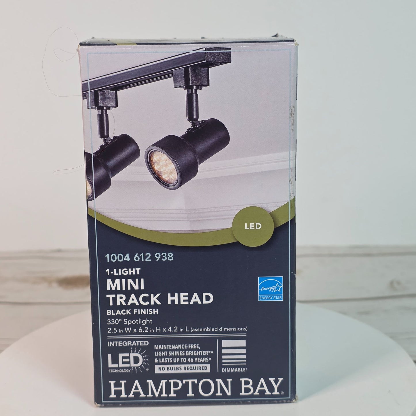 Hampton Bay LED Mini Track Head In Black Finish For Linear Track Lighting Systems