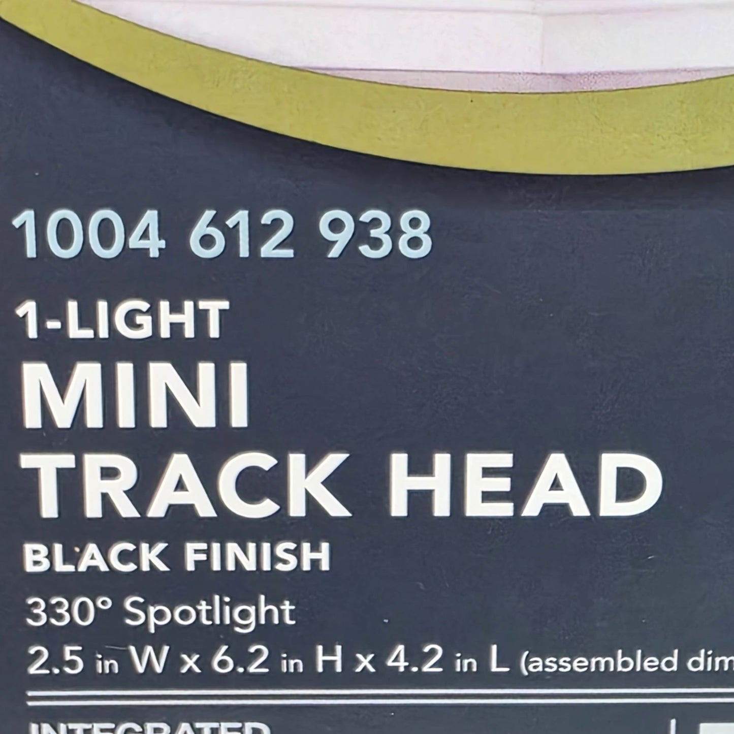 Hampton Bay LED Mini Track Head In Black Finish For Linear Track Lighting Systems