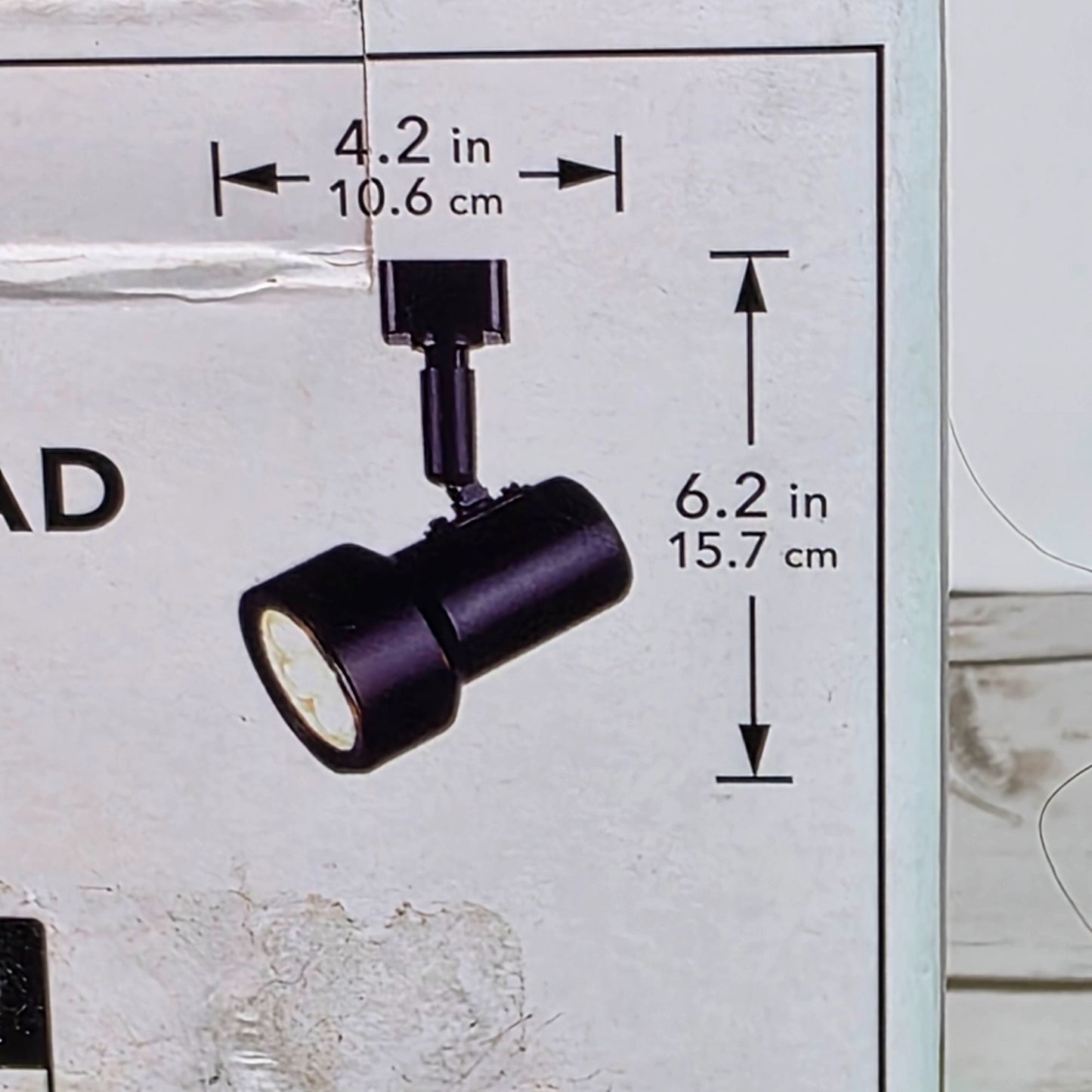 Hampton Bay LED Mini Track Head In Black Finish For Linear Track Lighting Systems