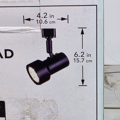 Hampton Bay LED Mini Track Head In Black Finish For Linear Track Lighting Systems