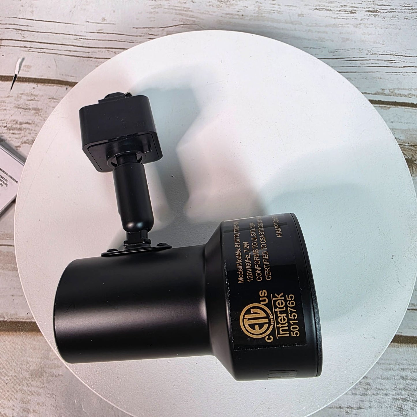 Hampton Bay LED Mini Track Head In Black Finish For Linear Track Lighting Systems