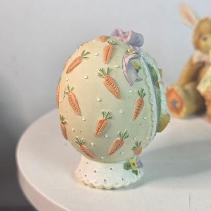 Cherished Teddies Easter Collectibles Set Of 3 Figurines 1996/1998 Bessie & Bunny Eggs China