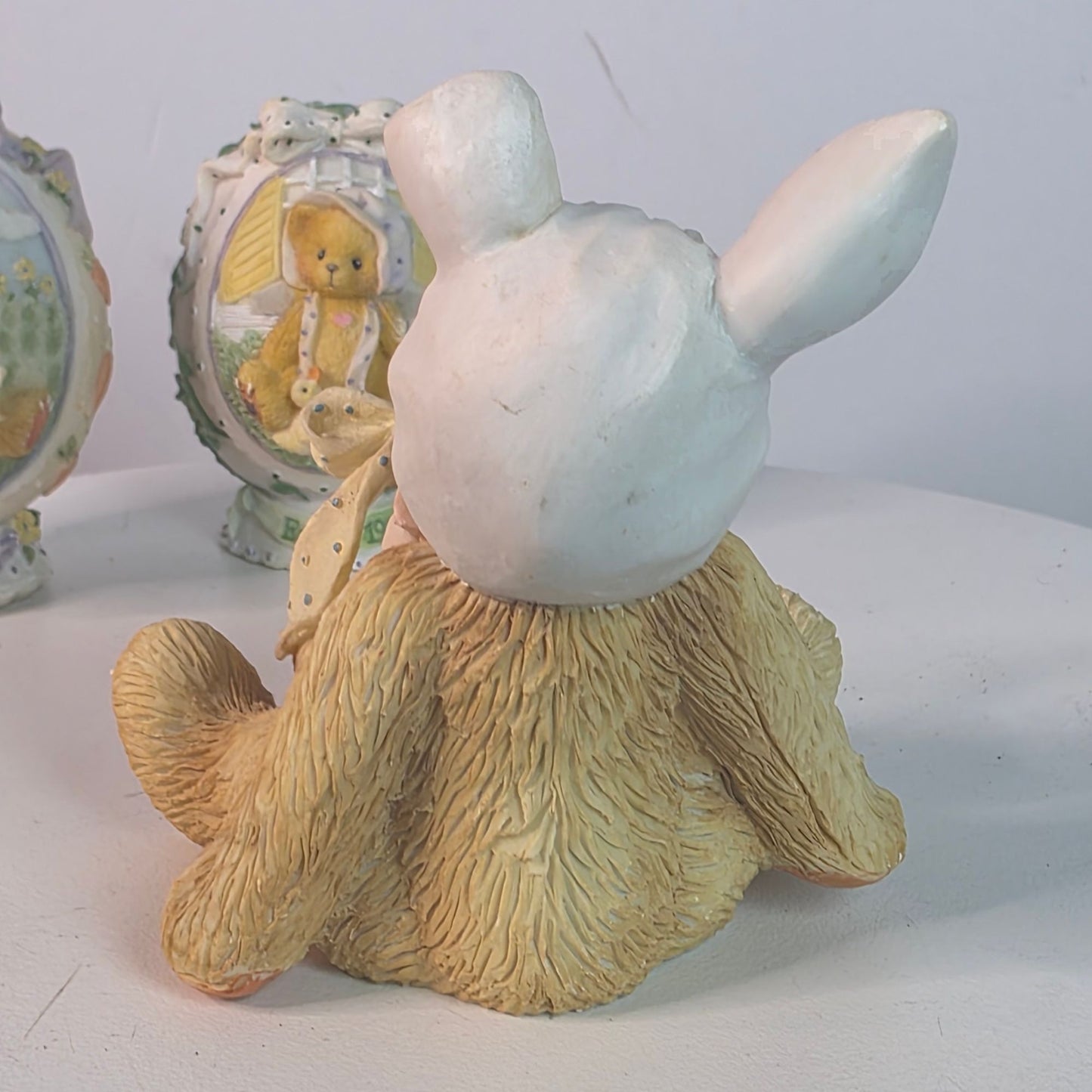 Cherished Teddies Easter Collectibles Set Of 3 Figurines 1996/1998 Bessie & Bunny Eggs China