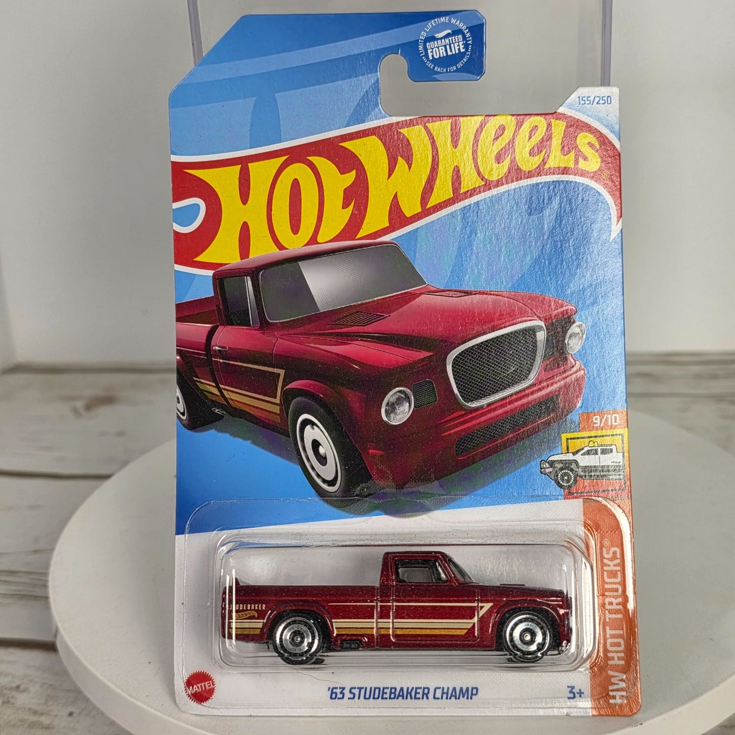Hot Wheels 63 Studebaker Champ Red HW Hot Trucks