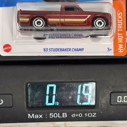 Hot Wheels 63 Studebaker Champ Red HW Hot Trucks