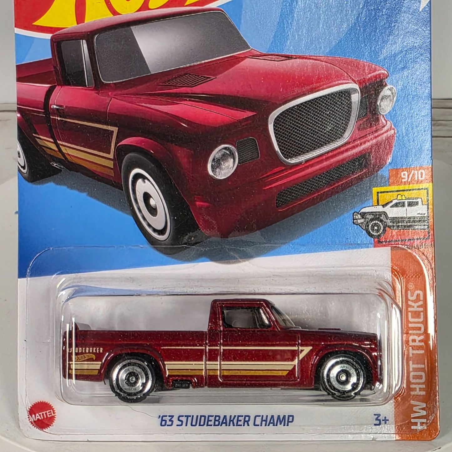 Hot Wheels 63 Studebaker Champ Red HW Hot Trucks