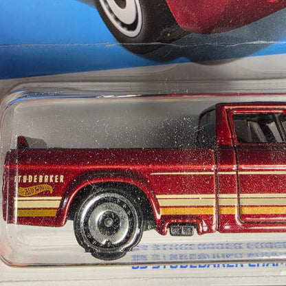 Hot Wheels 63 Studebaker Champ Red HW Hot Trucks
