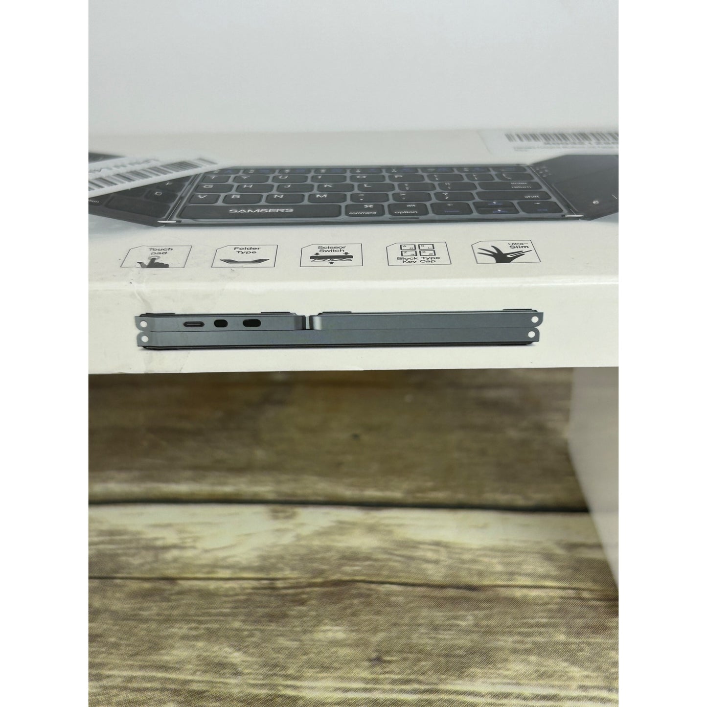 Samsers Foldable Bluetooth Wireless Keyboard With Touchpad