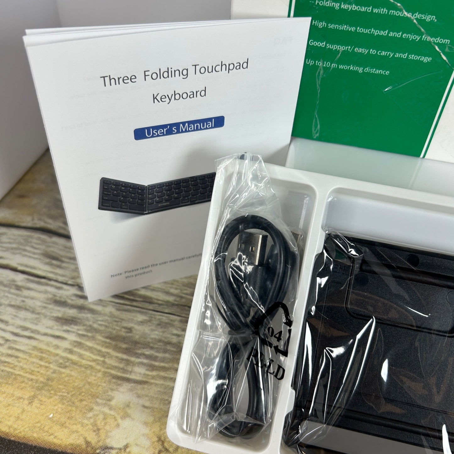 Samsers Foldable Bluetooth Wireless Keyboard With Touchpad