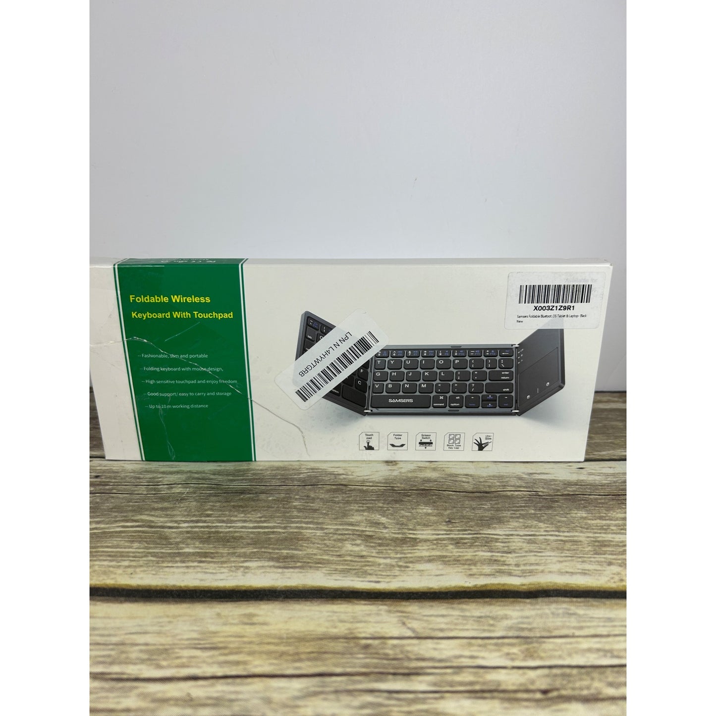 Samsers Foldable Bluetooth Wireless Keyboard With Touchpad
