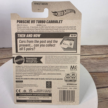 Hot Wheels 2025 Porsche 911 Turbo Cabriolet Die-Cast Car
