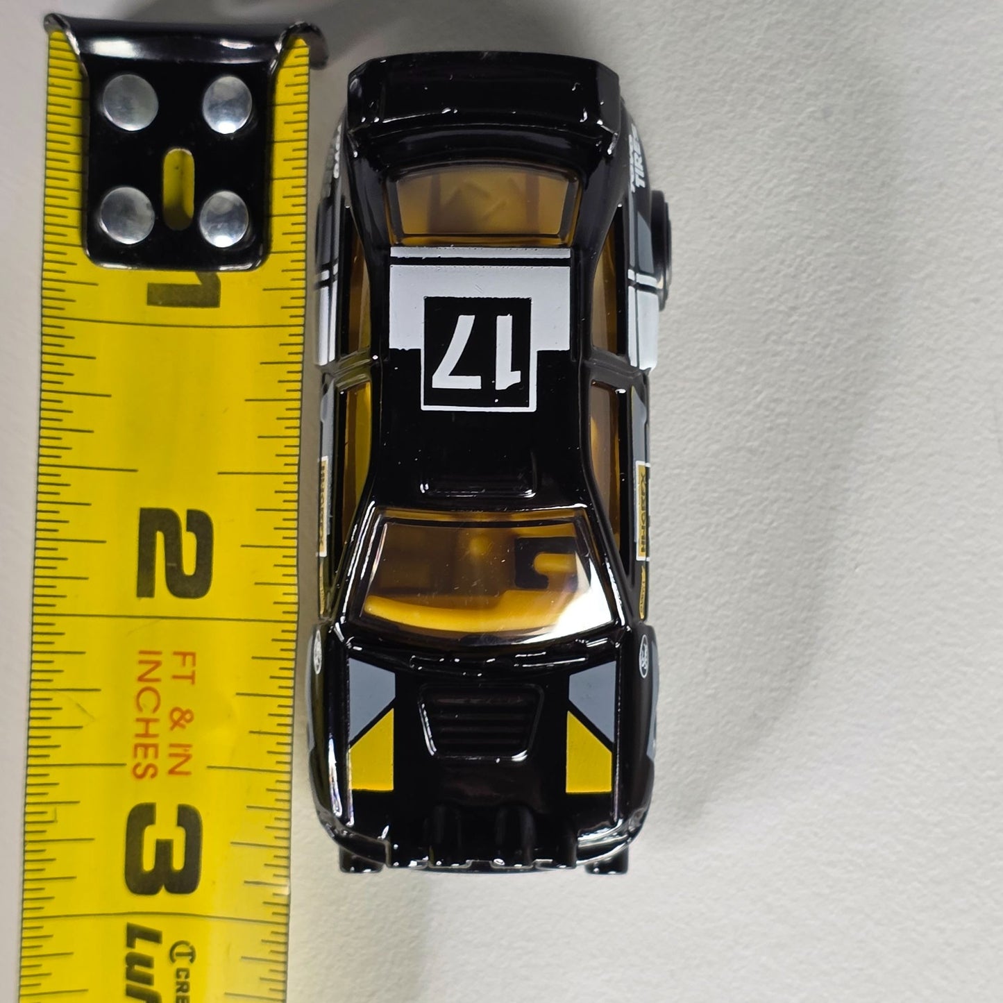 Hot Wheels Ford Escort #17 Black & Yellow Die-Cast Toy Car