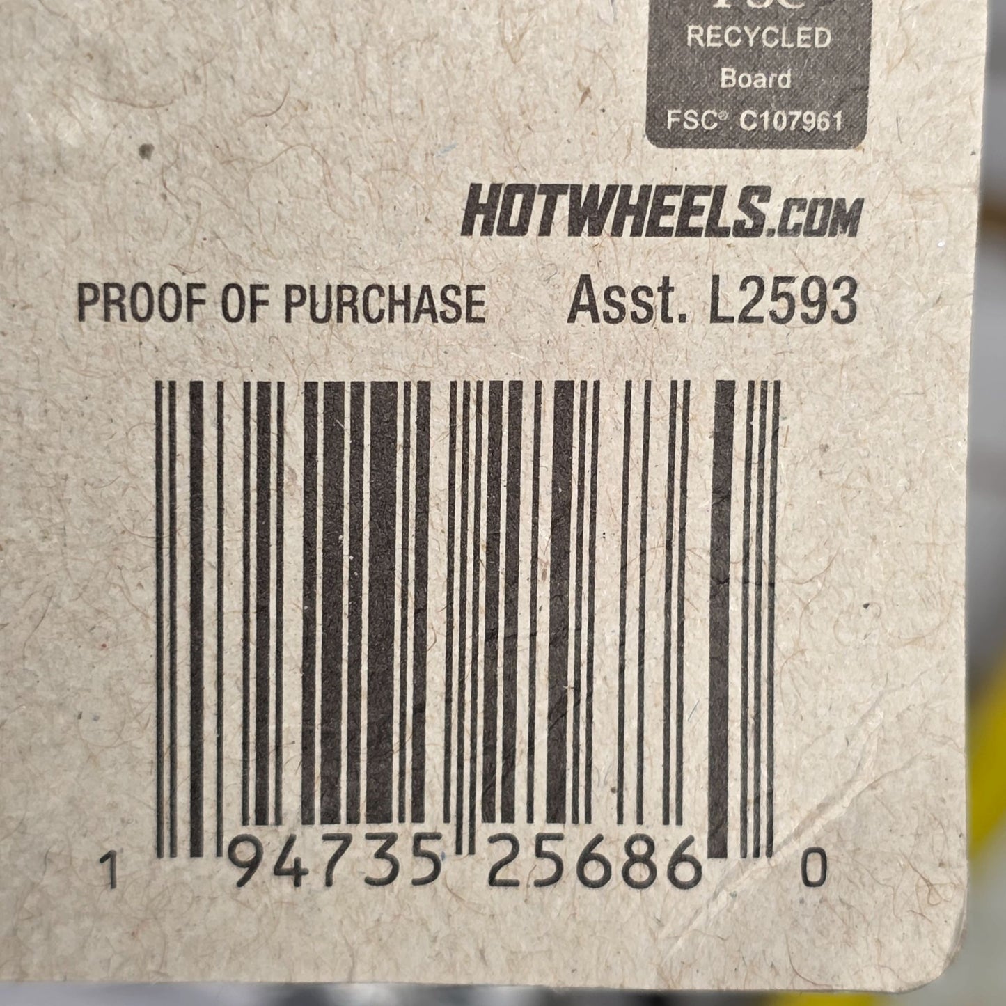 Hot Wheels Ford Escort #17 Black & Yellow Die-Cast Toy Car