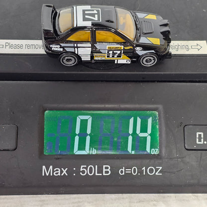 Hot Wheels Ford Escort #17 Black & Yellow Die-Cast Toy Car