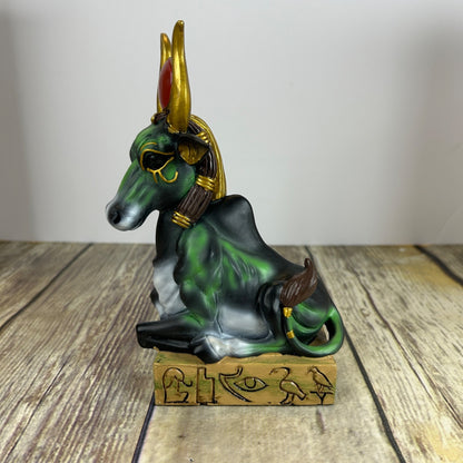 Ancient Egyptian Green Apis Bull Statue By Summit Collection