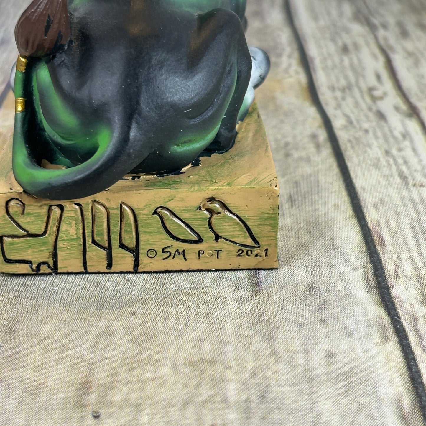 Ancient Egyptian Green Apis Bull Statue By Summit Collection