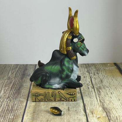 Ancient Egyptian Green Apis Bull Statue By Summit Collection