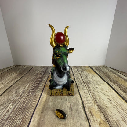 Ancient Egyptian Green Apis Bull Statue By Summit Collection