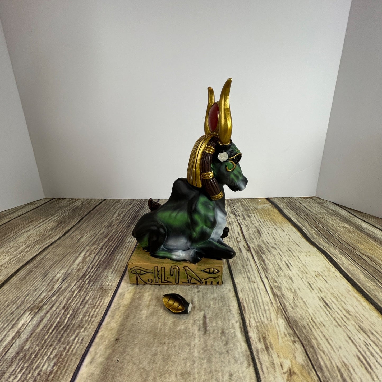 Ancient Egyptian Green Apis Bull Statue By Summit Collection
