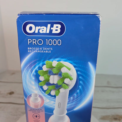 Oral-B Pro 1000 Rechargeable Toothbrush With Pressure Sensor & 3 Modes NIB