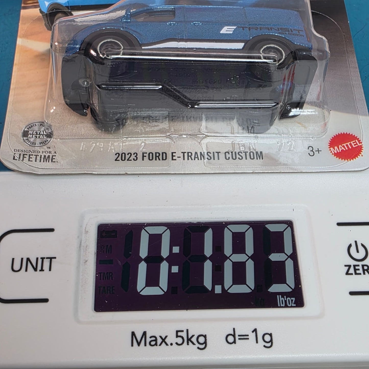 Matchbox 2023 Ford E-Transit Custom Blue