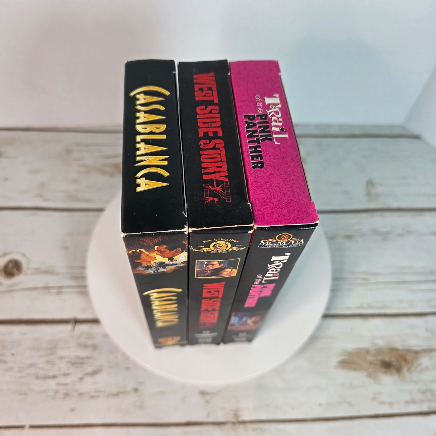 Vintage VHS Lot: Casablanca Special Edition West Side Story Trail Of The Pink Panther Classic Movies Collectible Tapes