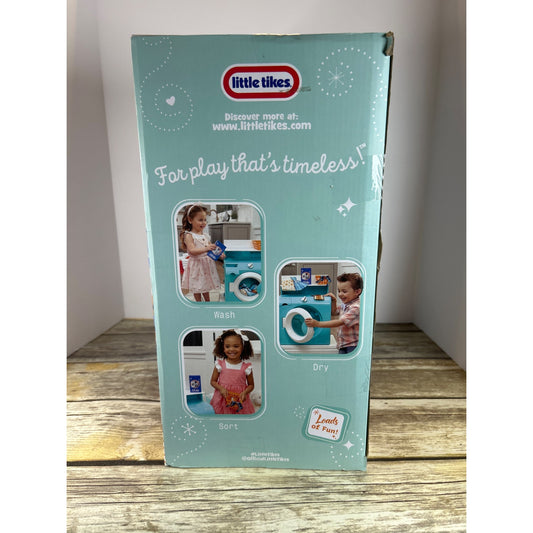 Little Tikes Retro 50s Inspired Washer Dryer Playset With 7 Accessories & Realistic Sounds