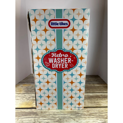 Little Tikes Retro 50s Inspired Washer Dryer Playset With 7 Accessories & Realistic Sounds
