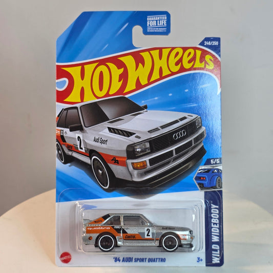 Hot Wheels Treasure Hunt 84 Audi Sport Quattro Wild Widebody 246/250 Die-Cast Car