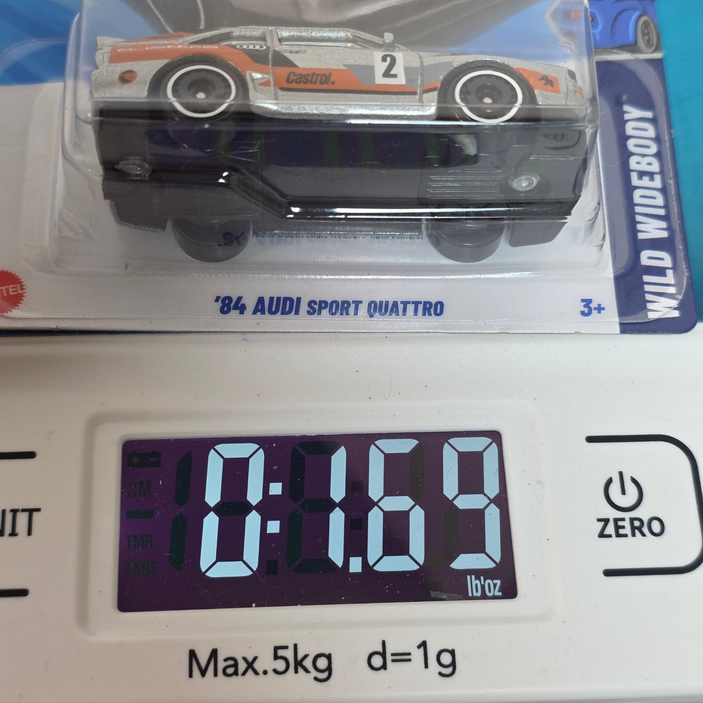 Hot Wheels Treasure Hunt 84 Audi Sport Quattro Wild Widebody 246/250 Die-Cast Car