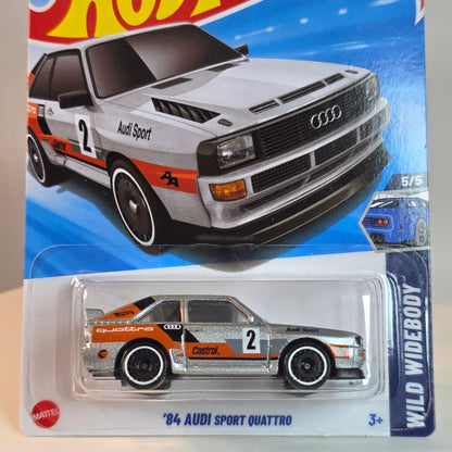 Hot Wheels Treasure Hunt 84 Audi Sport Quattro Wild Widebody 246/250 Die-Cast Car